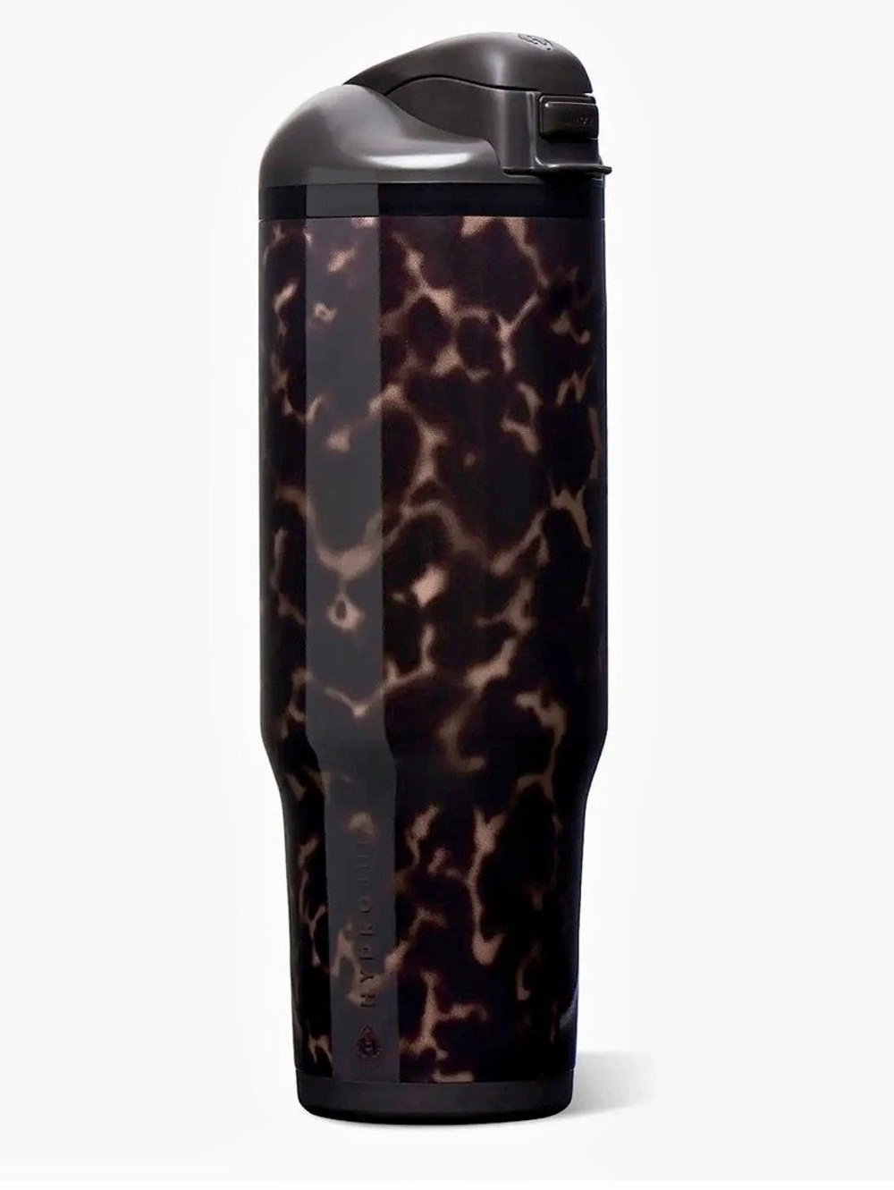 Hydro jug  Insulated Tumbler with Dual Function Lid in Black & Brown